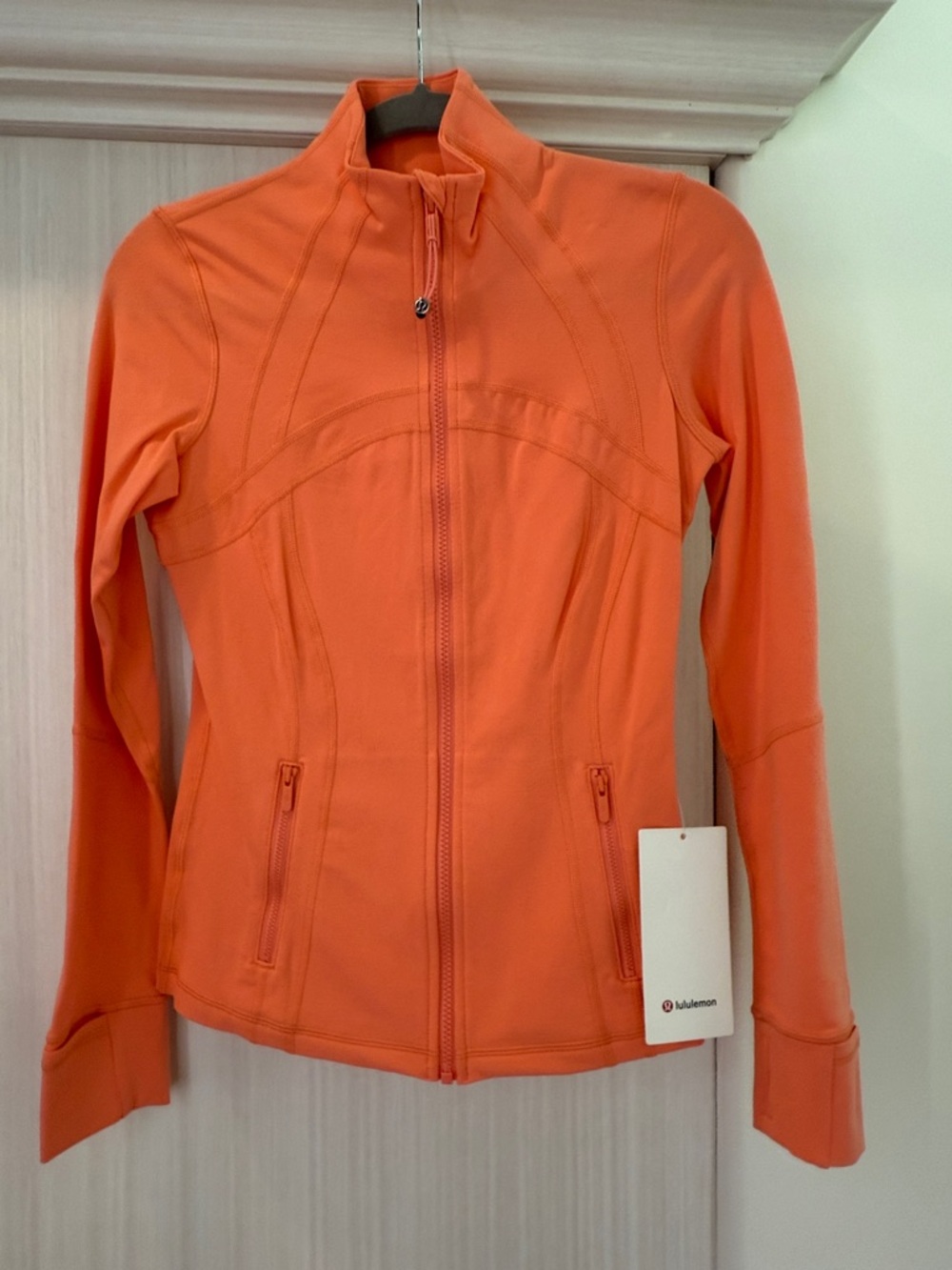 lululemon athletica Women's Bright Orange Zip-Up Define Jacket *Luon